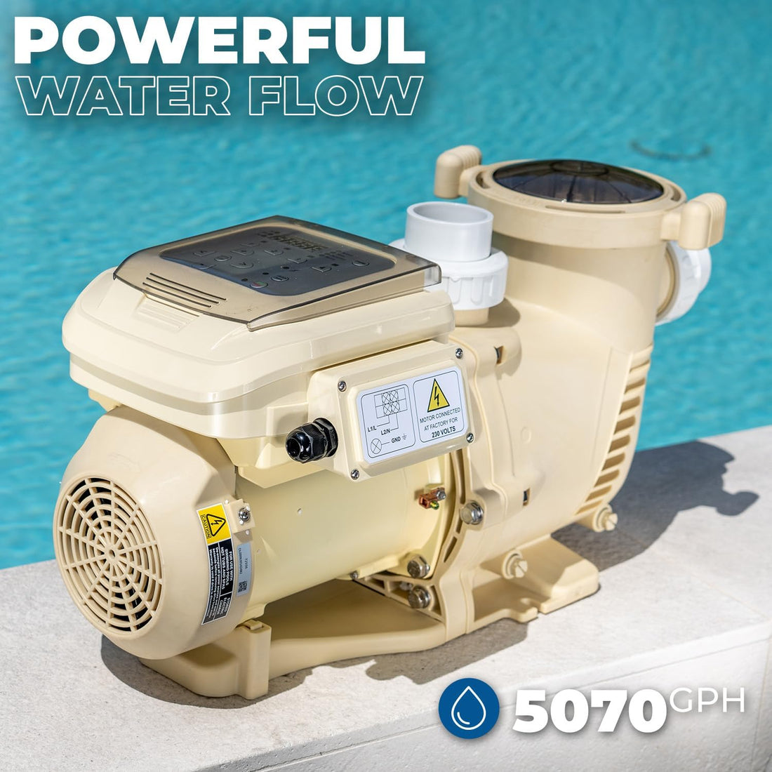 XtremepowerUS SuperFlow Variable Speed High-Flo Pool Pump In-Ground