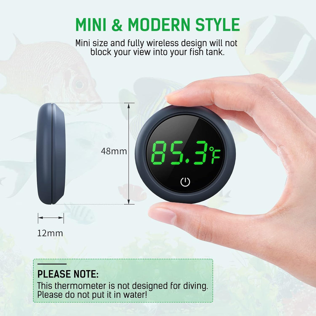 PAIZOO Aquarium Thermometer Digital