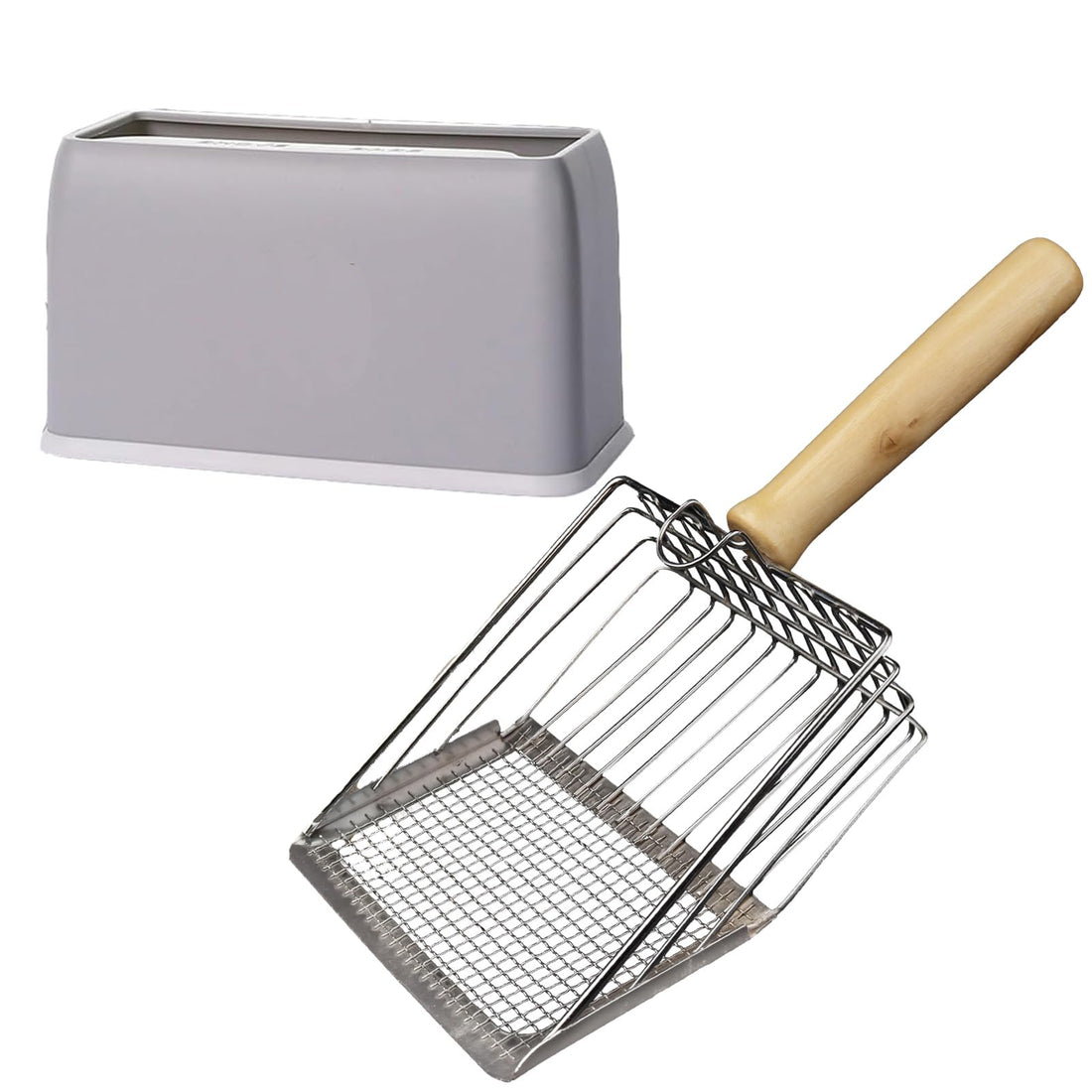 DUSTNIX Cat Litter Scoop, Premium Kitty Shovel with Hook and Hole