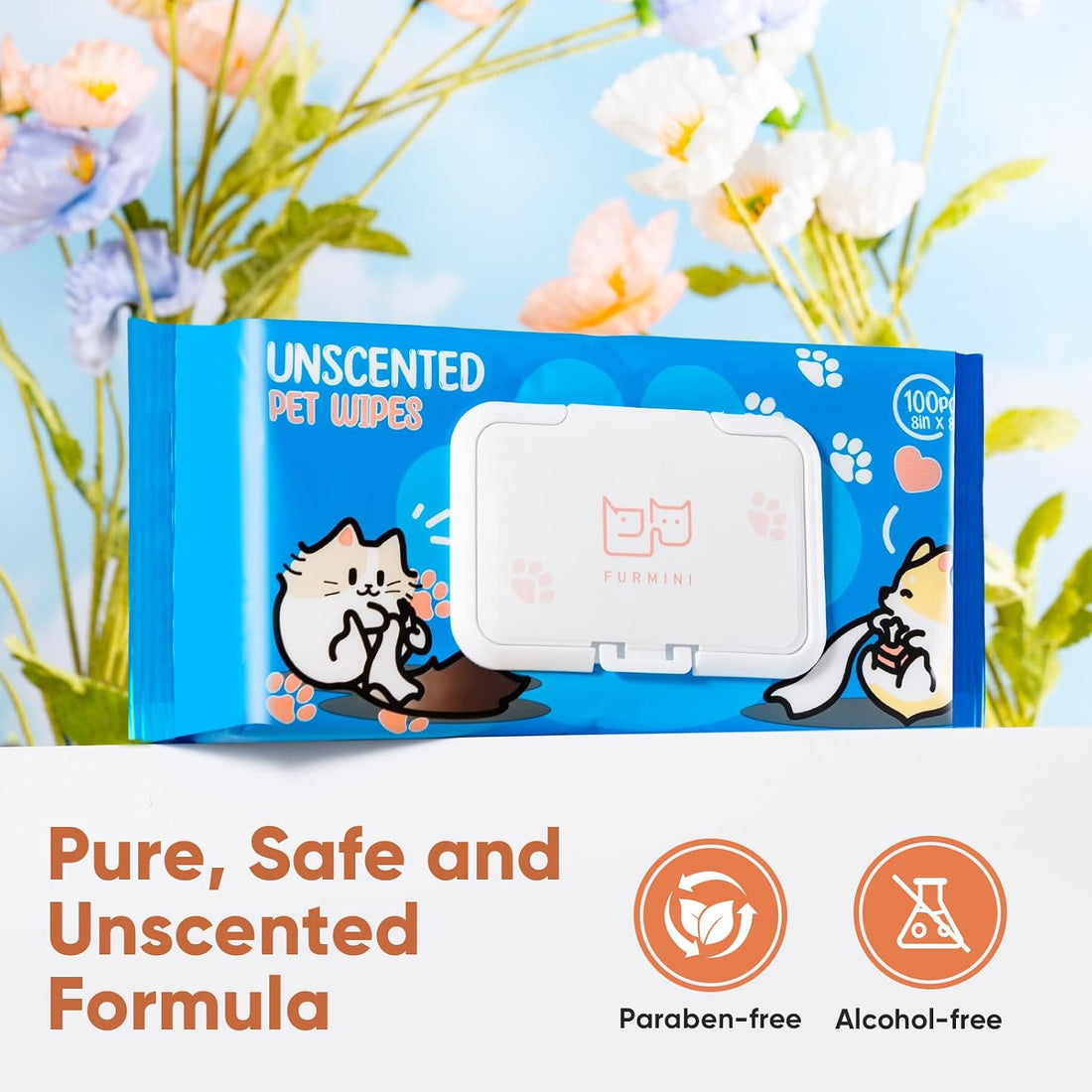Unscented Pet Wipes - Hypoallergenic