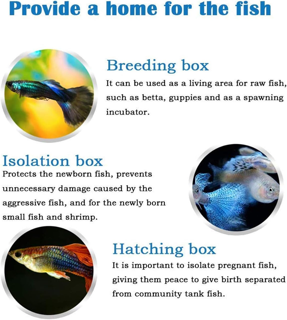 COMOK Fish Hatchery Breeder Box Aquarium Separation Net Nylon