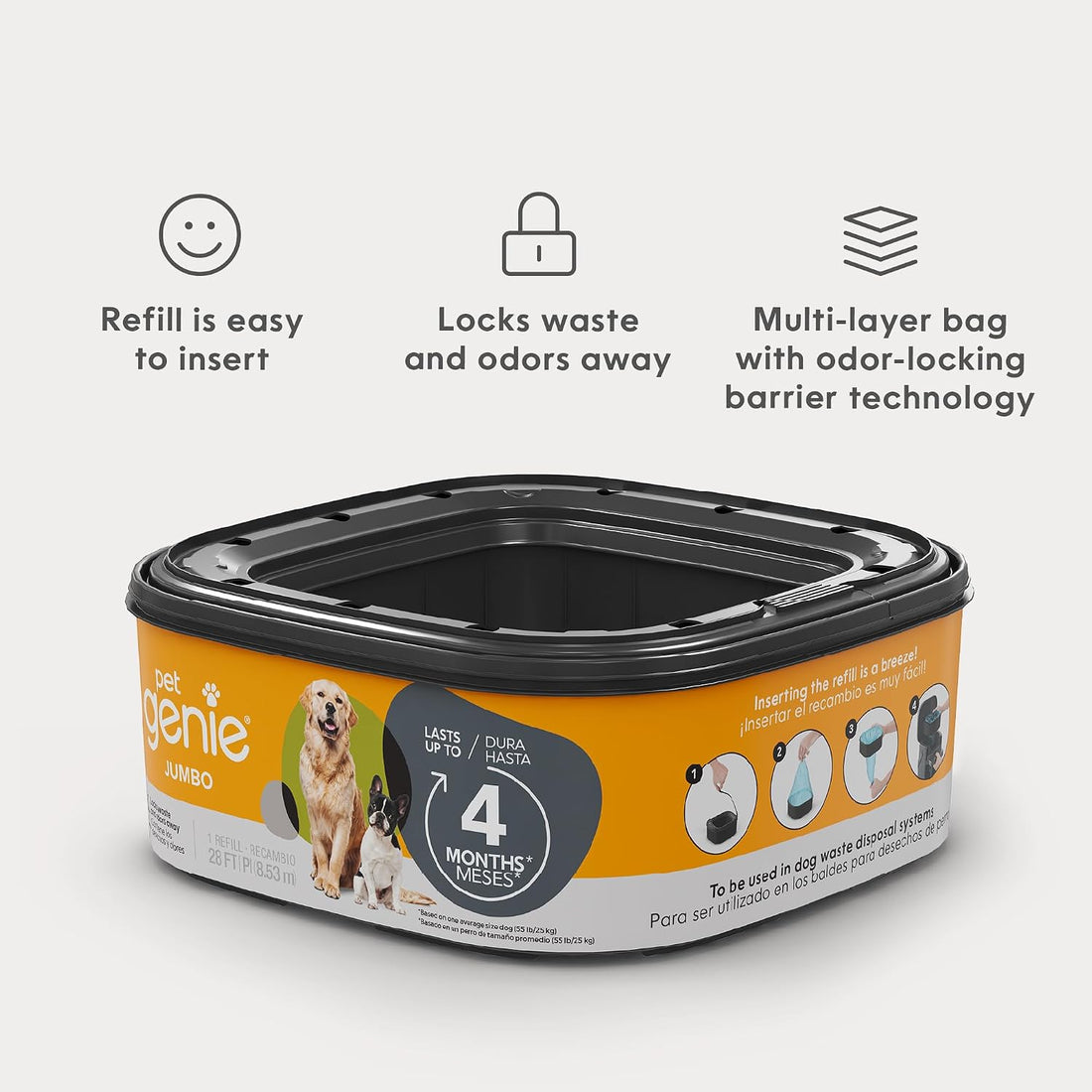 Pet Genie – Jumbo refill 1-pack – Up to 4 months of supply