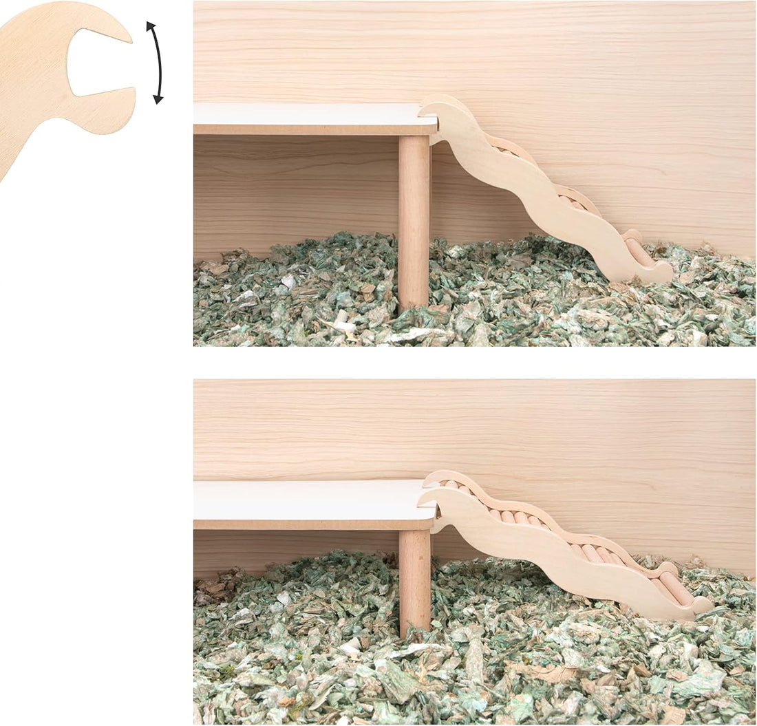 Niteangel Hamster Climbing Ladder Bridge: 8.26 x 3.7 x 1.1 inch