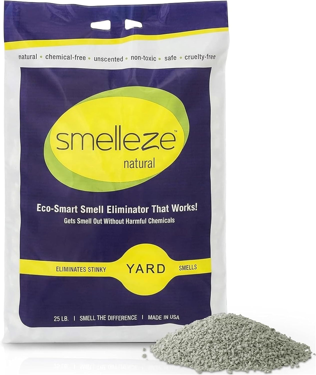 SMELLEZE Yard & Outdoor Pet Urine Odor Absorber Granules, 2 lb