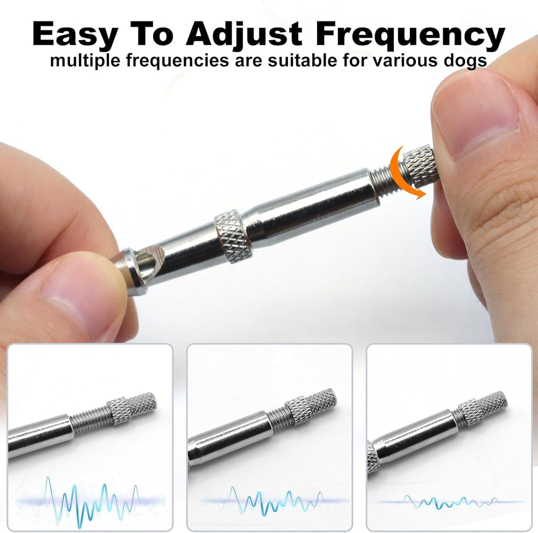 GILL&SONS Dog Training Whistle Set, Adjustable Ultrasonic