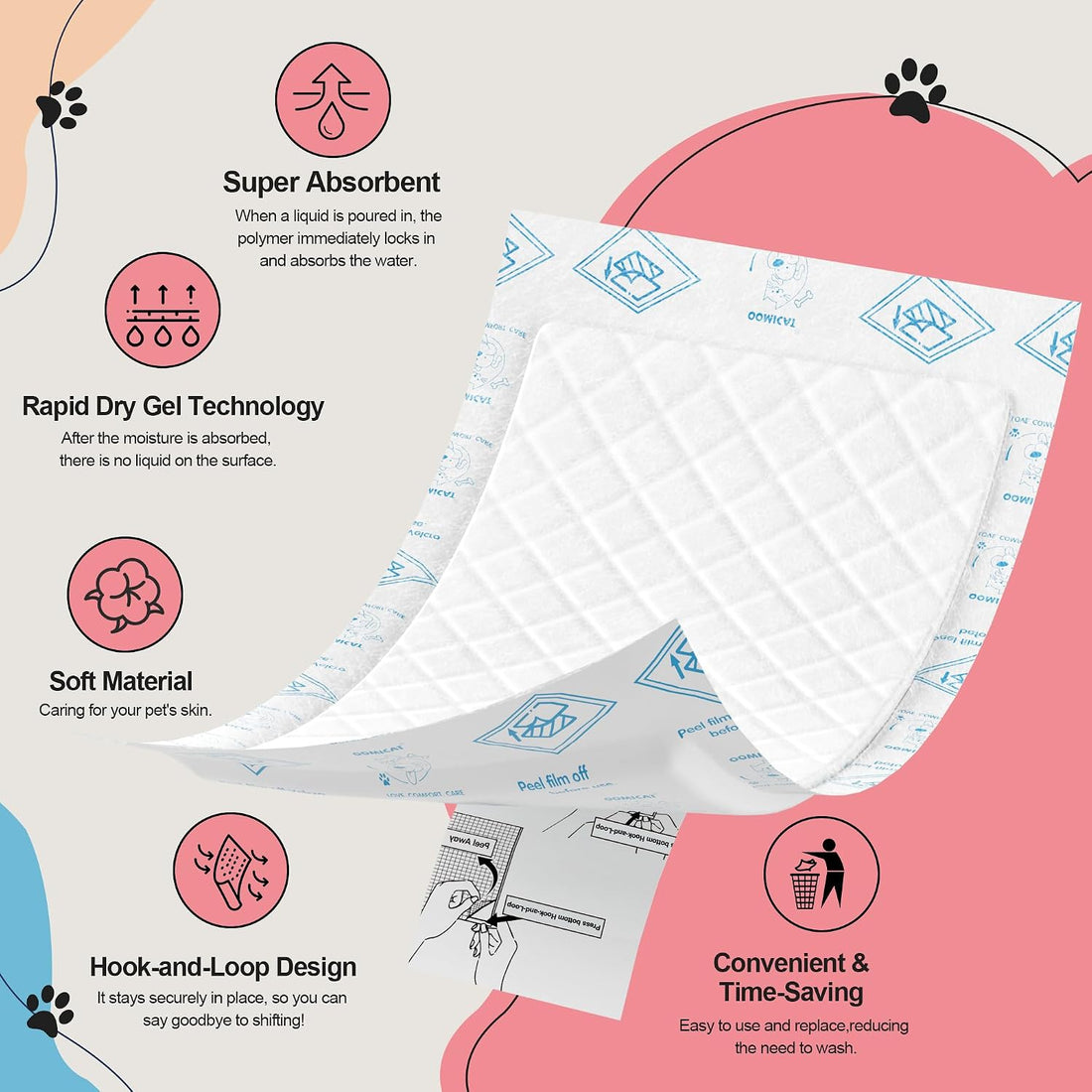 OOMICAT Dog Diapers Liners, 150 Ct