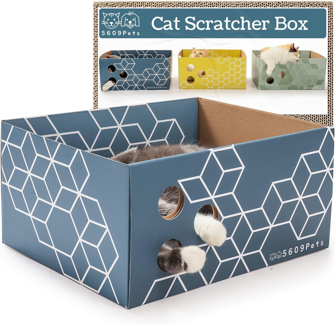 5609PETS Cat Scratching Box, Extra Large Refillable Double-Sided