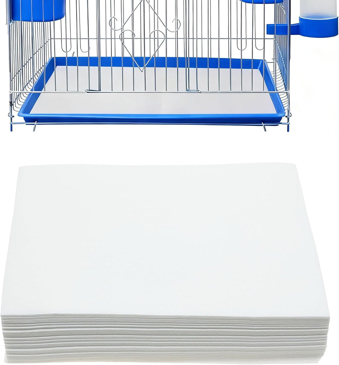 100 Sheets Bird Cage Liner Papers, Disposable Bird Cage Paper Liners