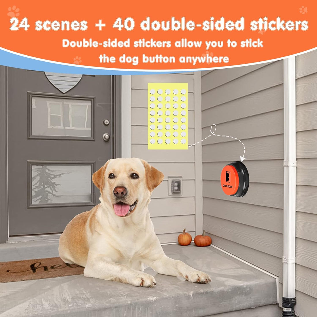 Dog Buttons for Communication,Talking Buttons for Dogs,8 Recordable