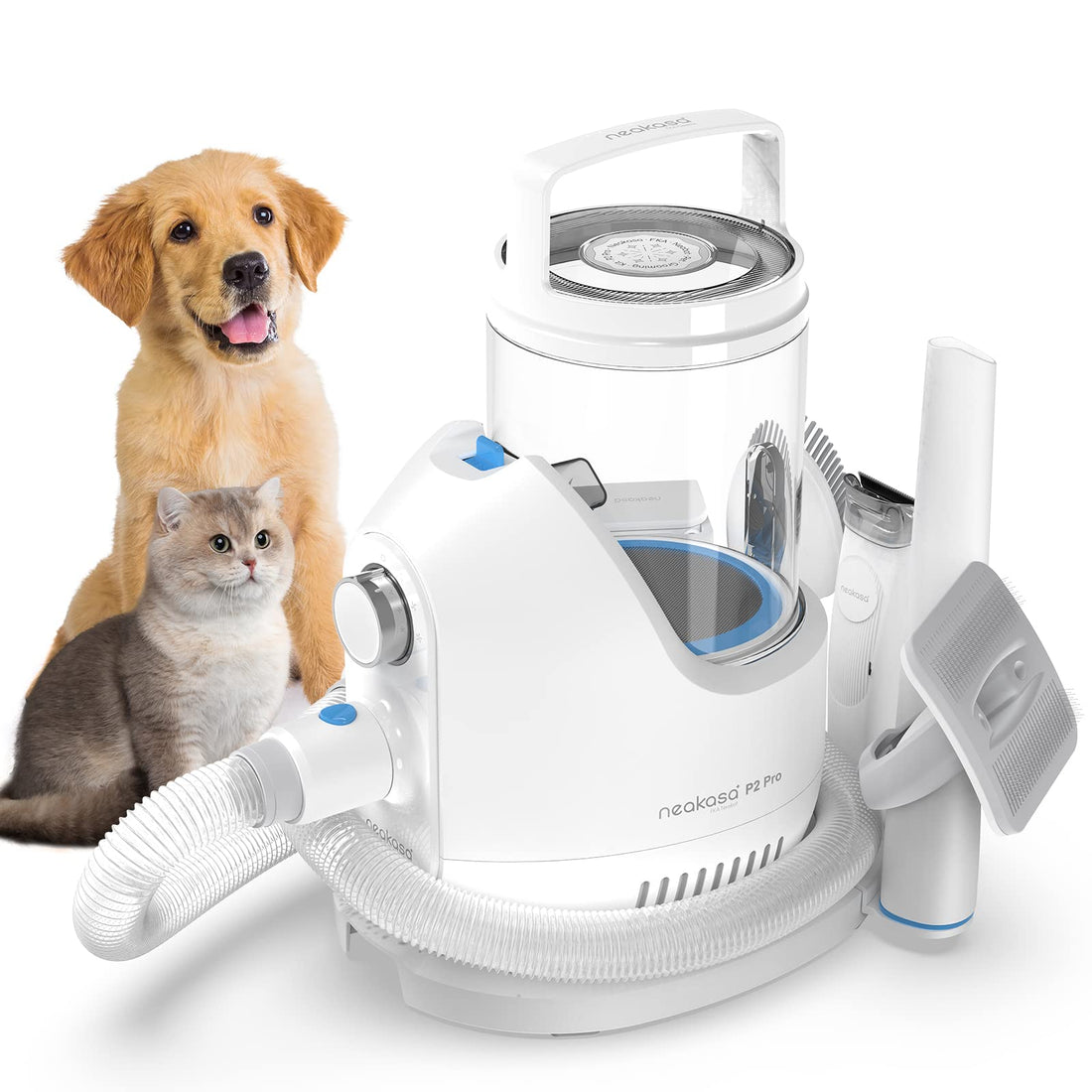 Neakasa P2 Pro Dog Grooming Kit, Dog Clippers Vacuum Suction 99% Hair