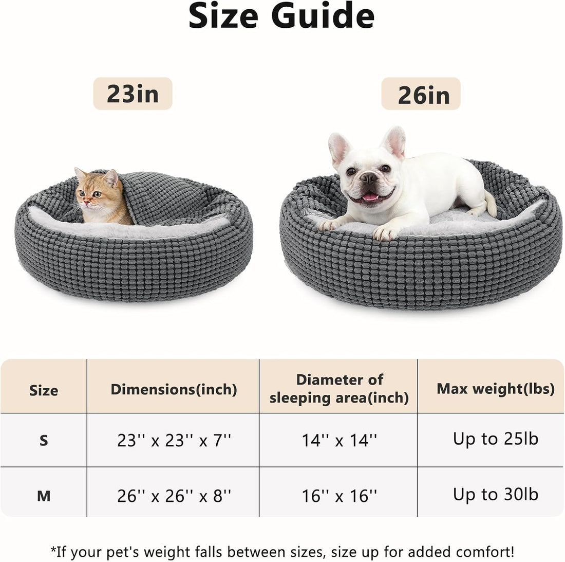 Small Dog Bed with Attached Blanket
