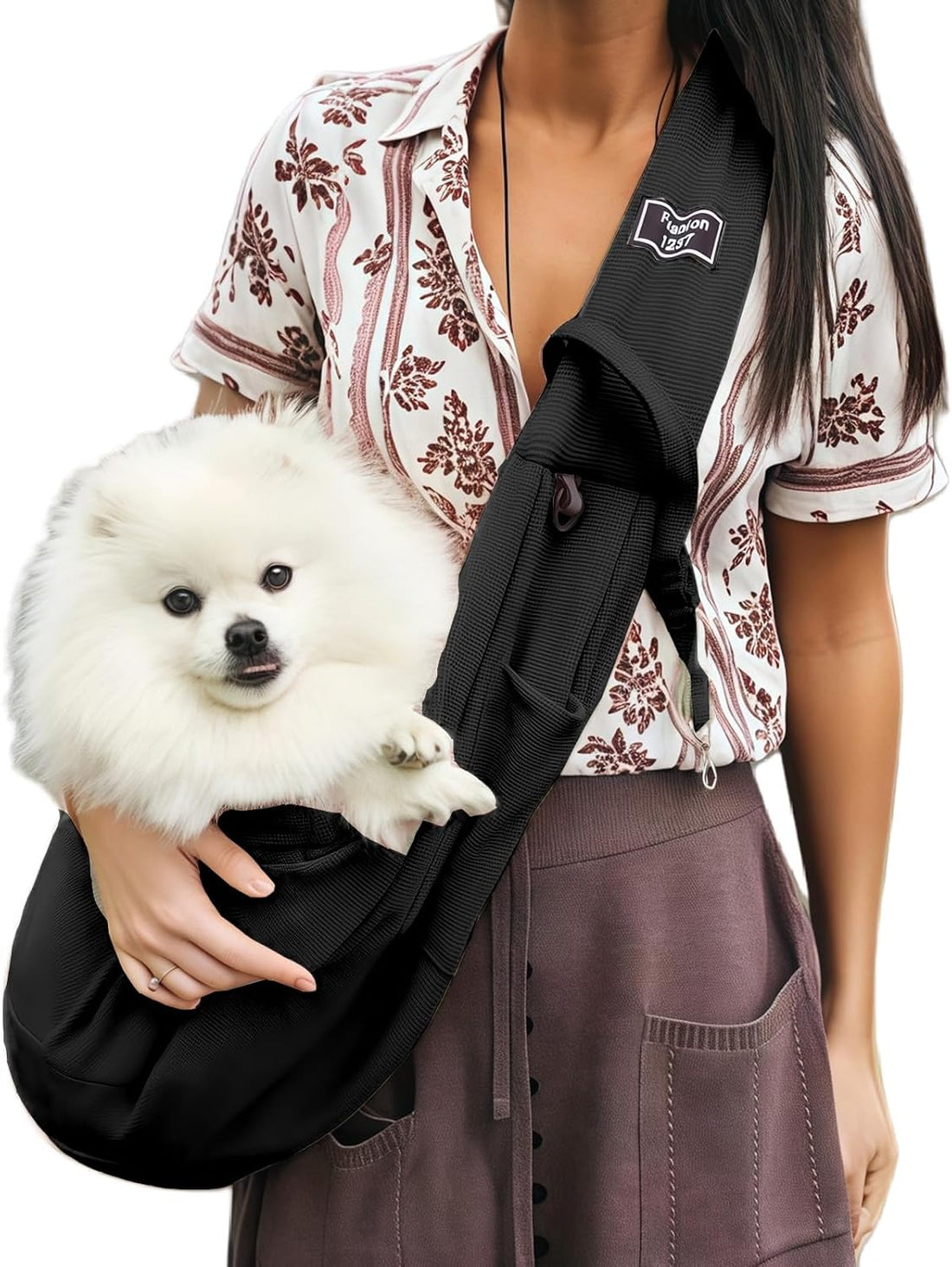 Dog Sling Carrier Soft Breathable for Small Dogs Cats 3-12 lbs
