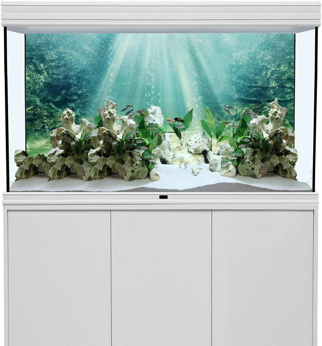 24x16 inches Aquarium Backdrop Underwater Ocean Floor Fish Tank