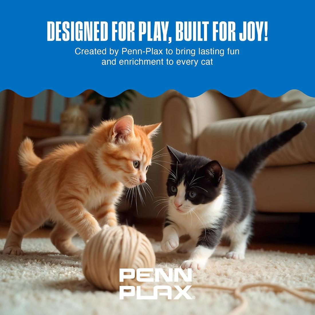 Penn-Plax Play Fur Mice Cat Toys, 12 Pack