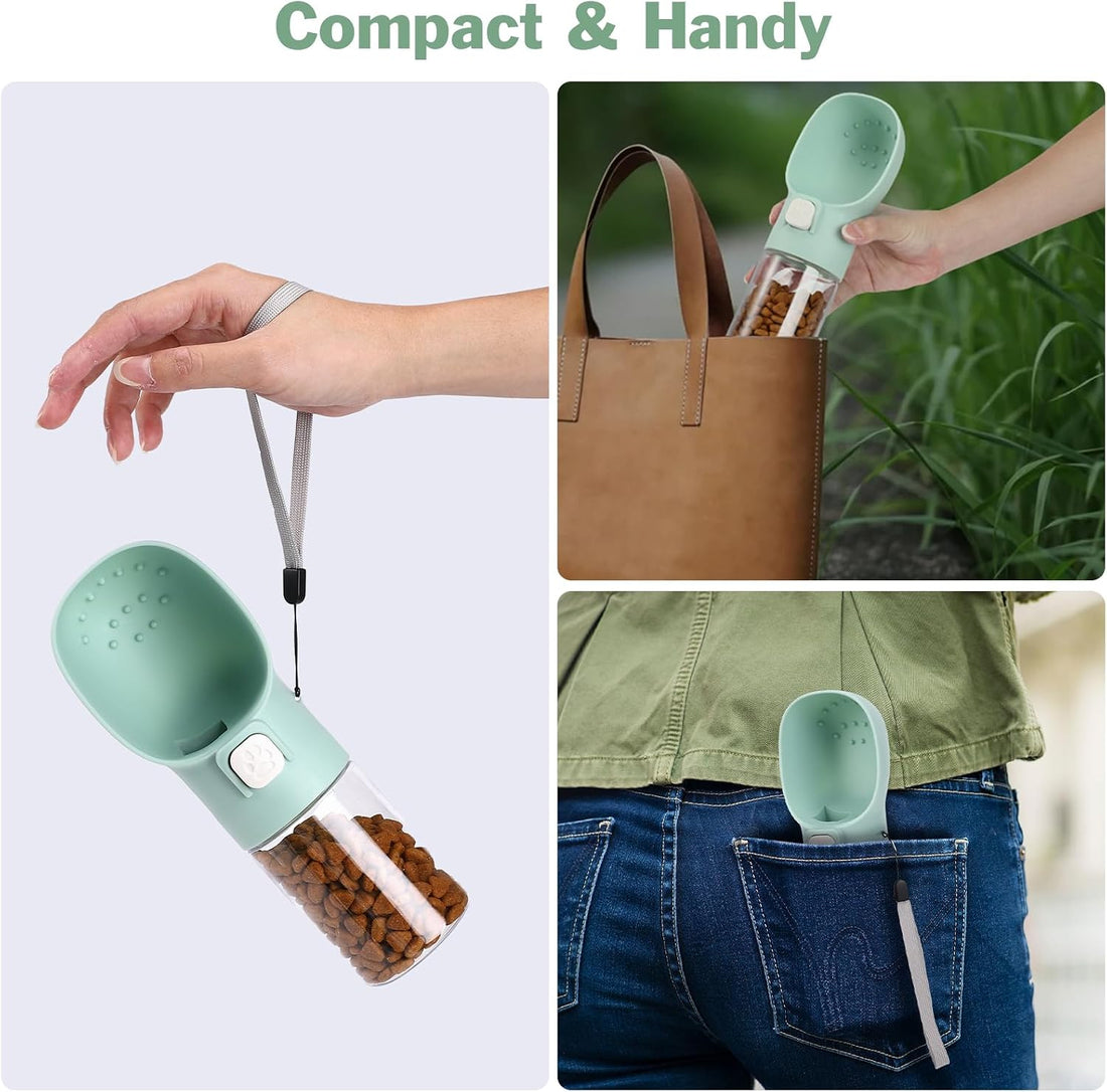 Colorday Handheld Dog Treat Dispenser Built-in Clicker & Treat Pouch