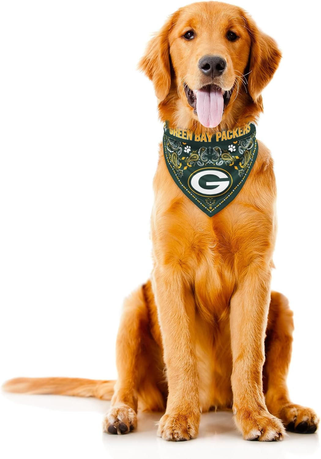 Littlearth NFL Green Bay Packers Pet Bandana, Team Color, X-Large