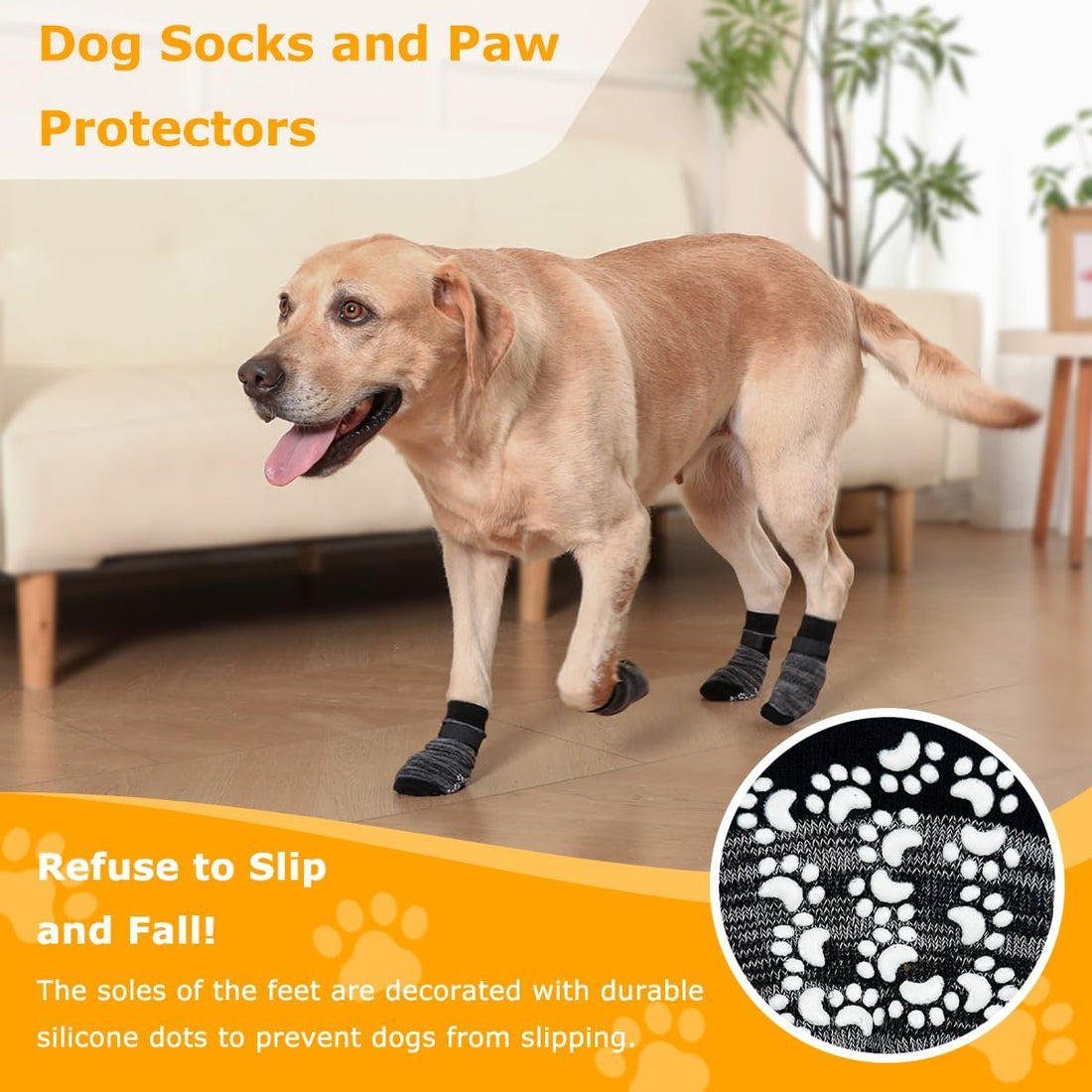 Dog Socks 12 Pack to Prevent Licking Paws