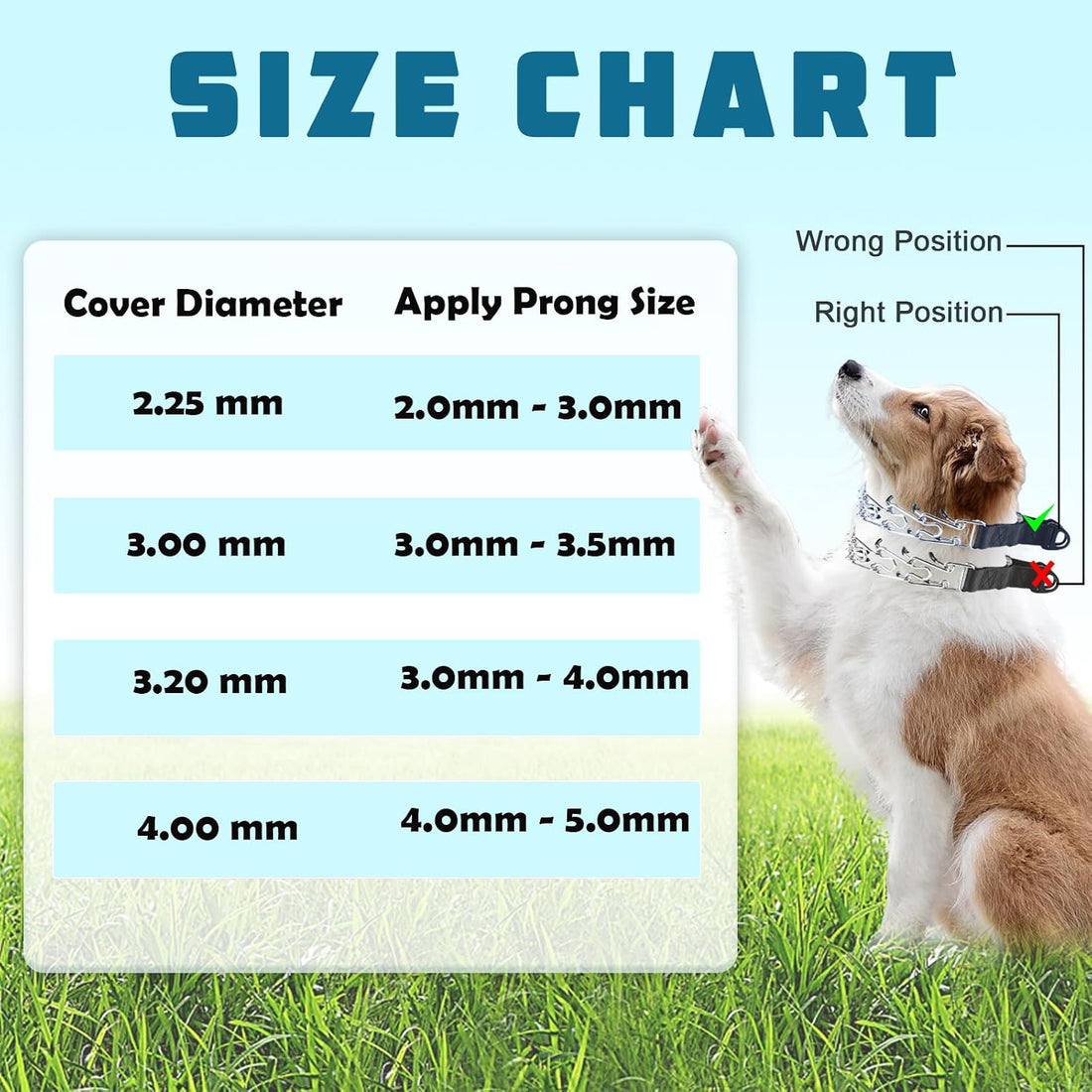 WOSKAR Prong Collar Covers, Vinyl Comfort Prong Tips for 2.25mm-4.0mm