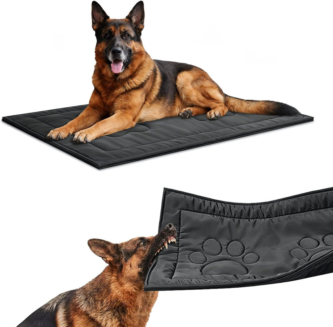 Chew Proof Dog Crate Pad, Indestructible Durable Dog Crate Mat