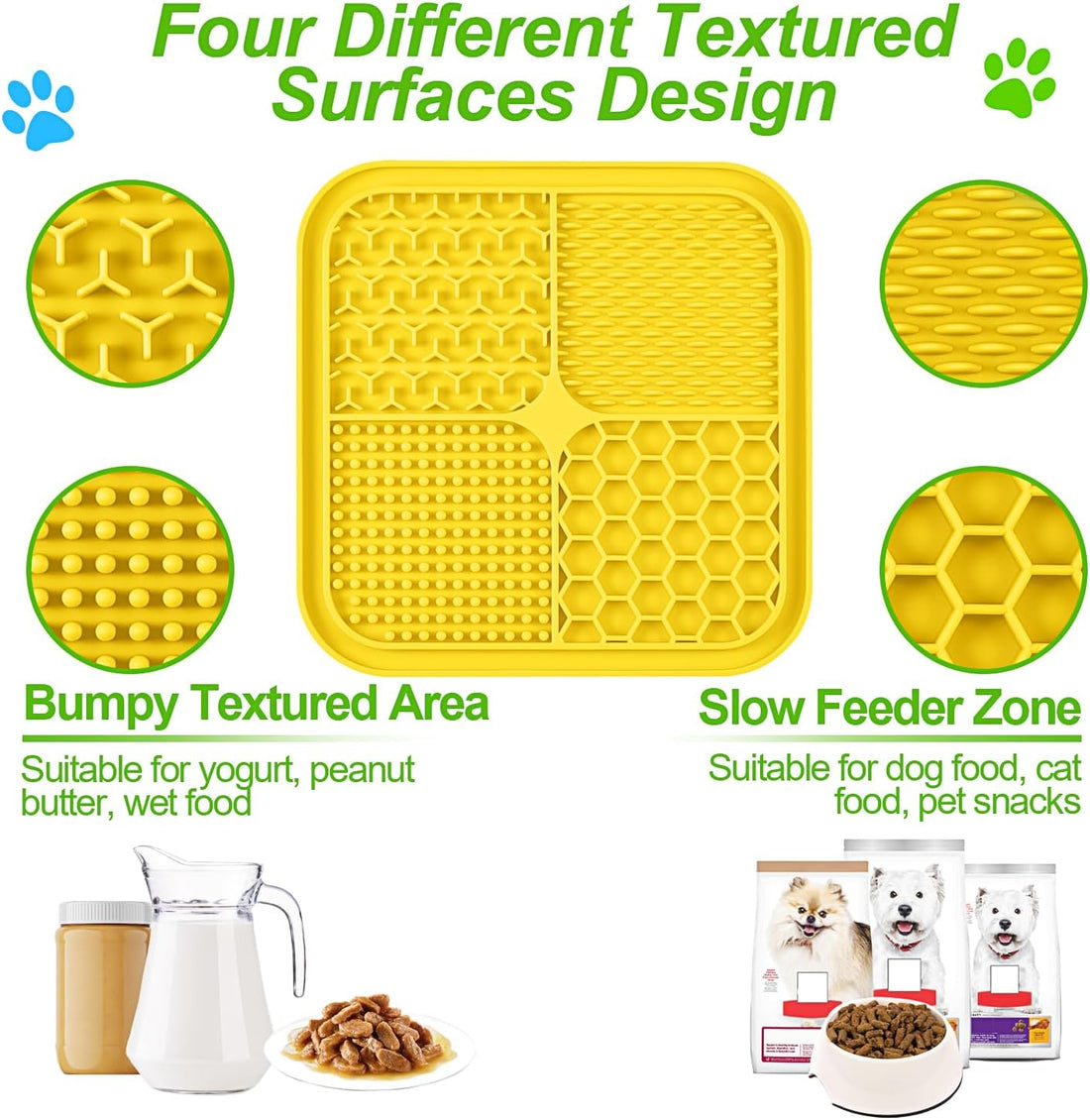 LUKITO 3PCS Lick Mat for Dogs and Cats