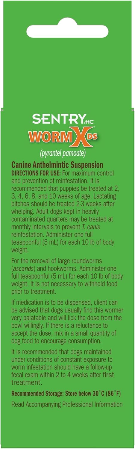Worm X Plus 7 Way Liquid Dewormer for Dogs 2 oz Broad Spectrum Canine