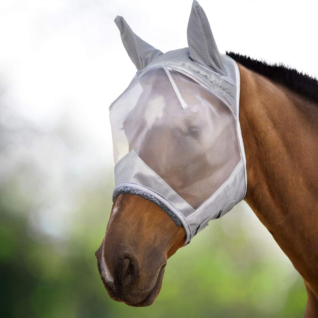 Harrison Howard CareMaster Horse Fly Mask Large Eye Space Half Face