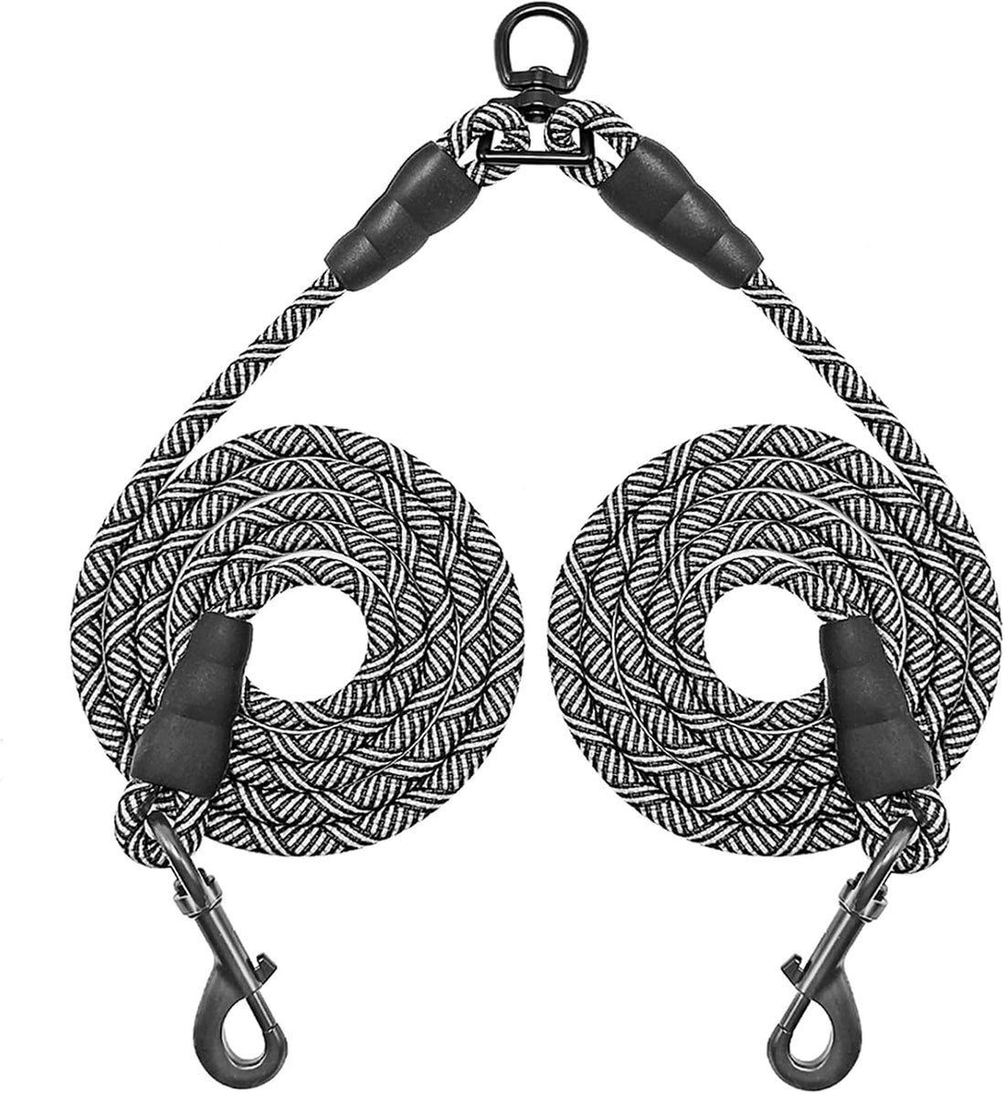 Mycicy 5 FT Double Dog Leash Coupler