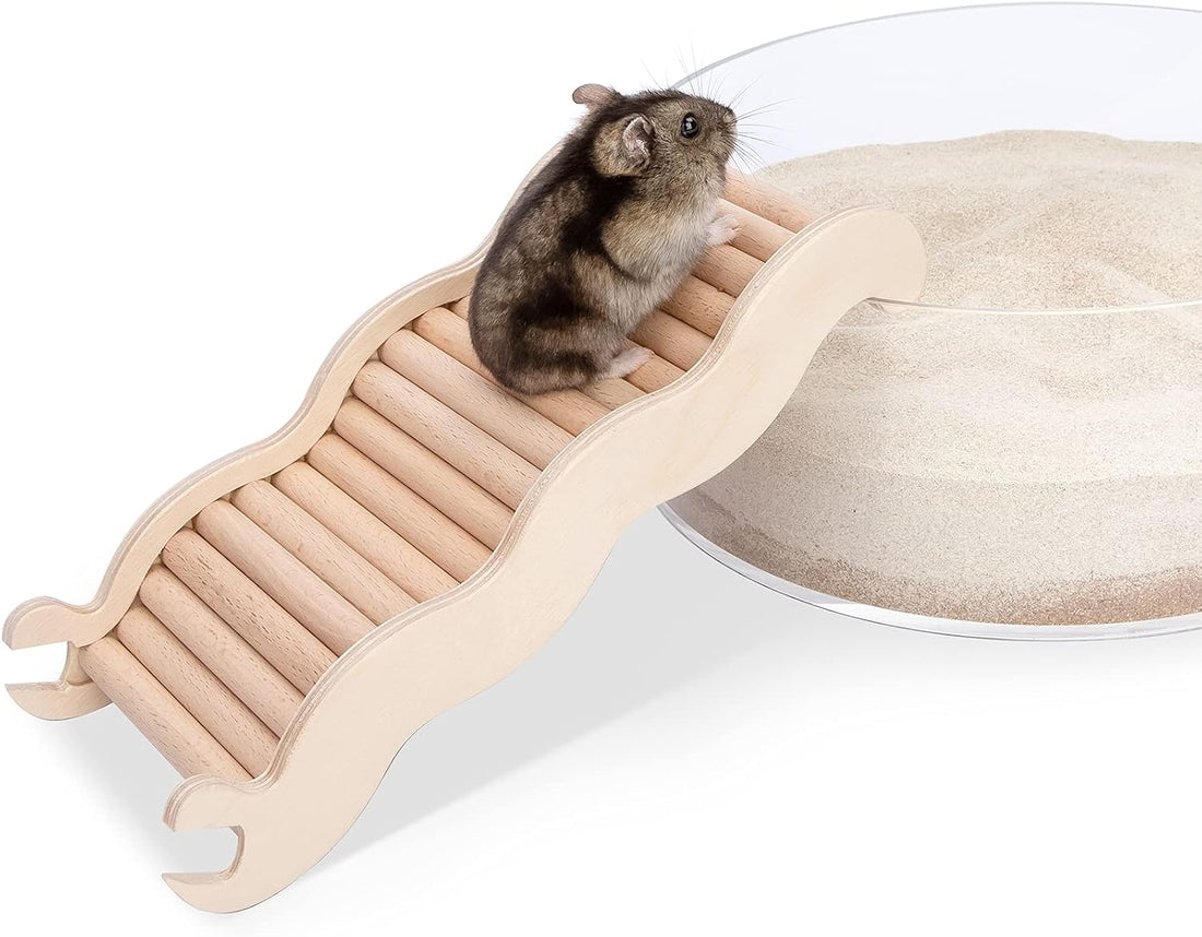 Niteangel Hamster Climbing Ladder Bridge: 8.26 x 3.7 x 1.1 inch