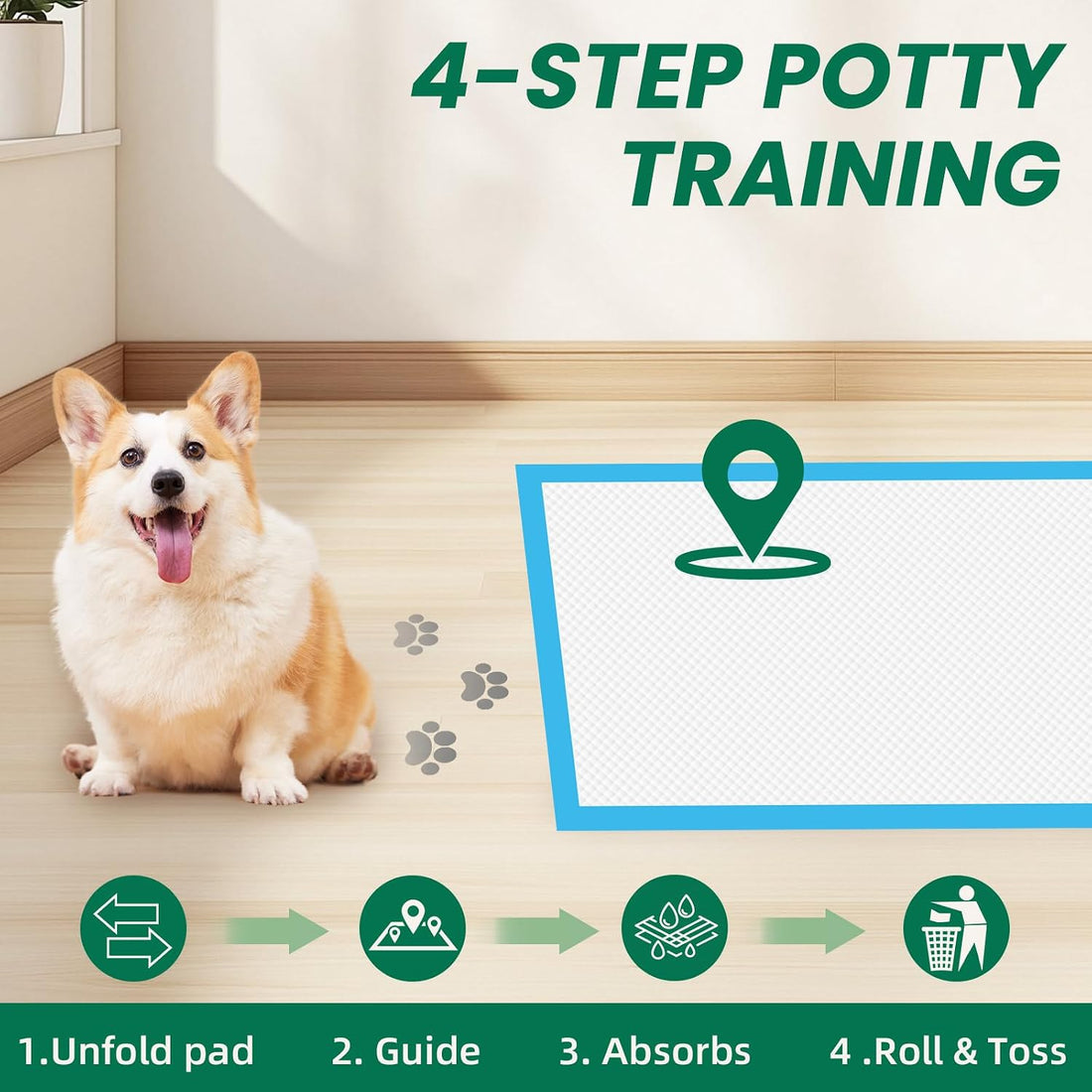 100 Count Large Dog & Cat Puppy Pee Pads
