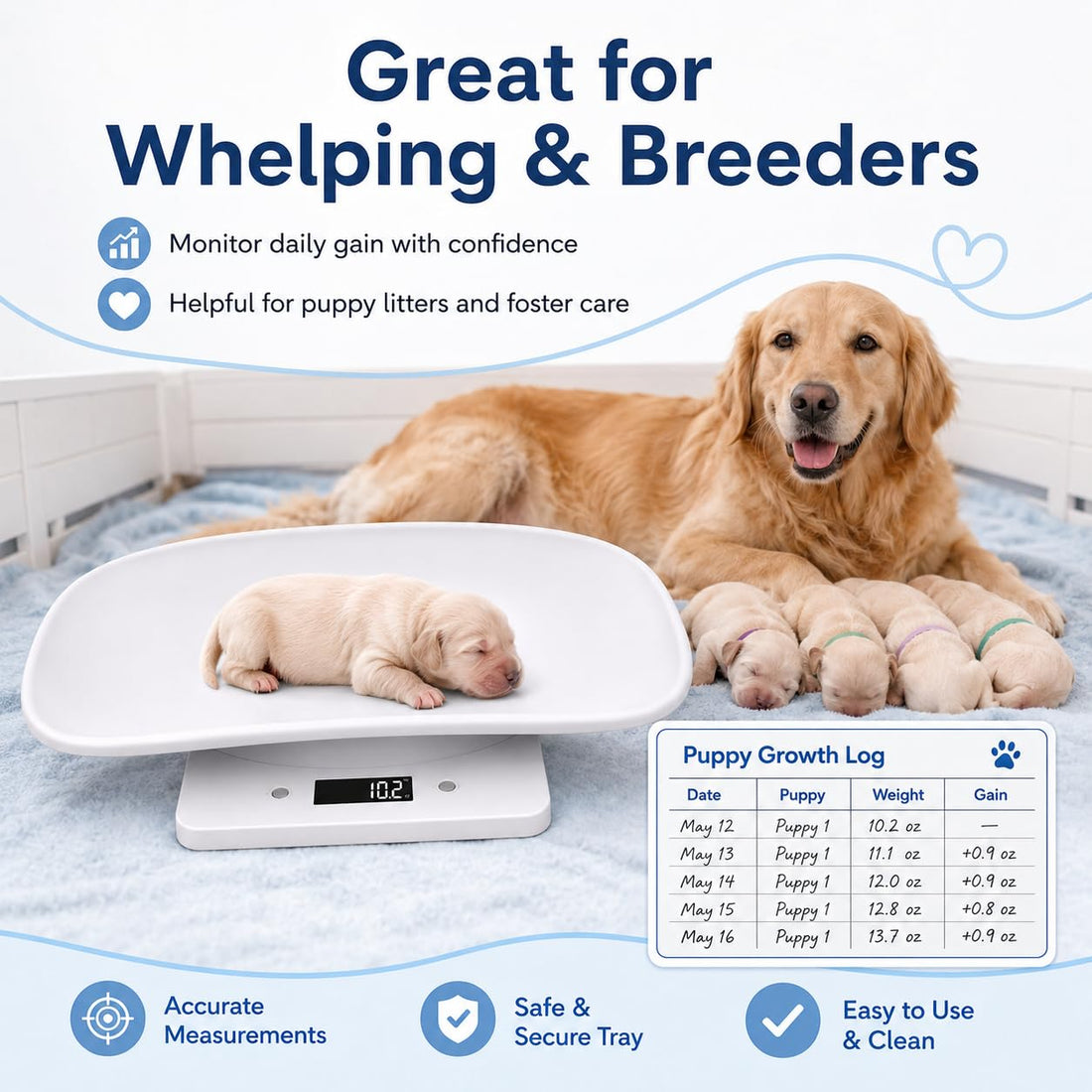 Puppy Scale for Newborn Puppies & Kittens