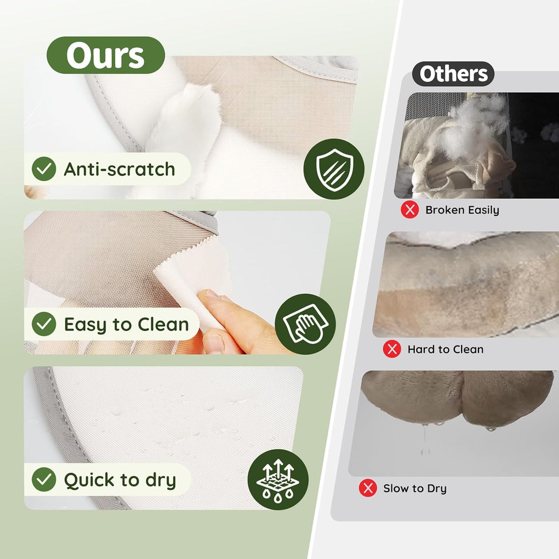 Soft Cat Cone Collar with Padding to Stop Licking After Surgery