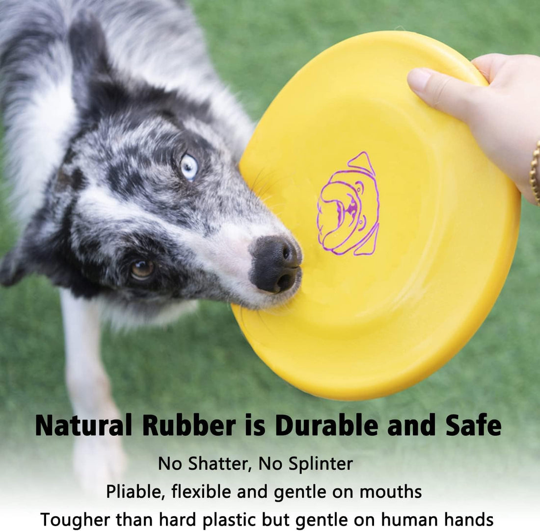 XIGOU Dog Flying Disc, 3 Pcs Competition Dog Flyer Toy