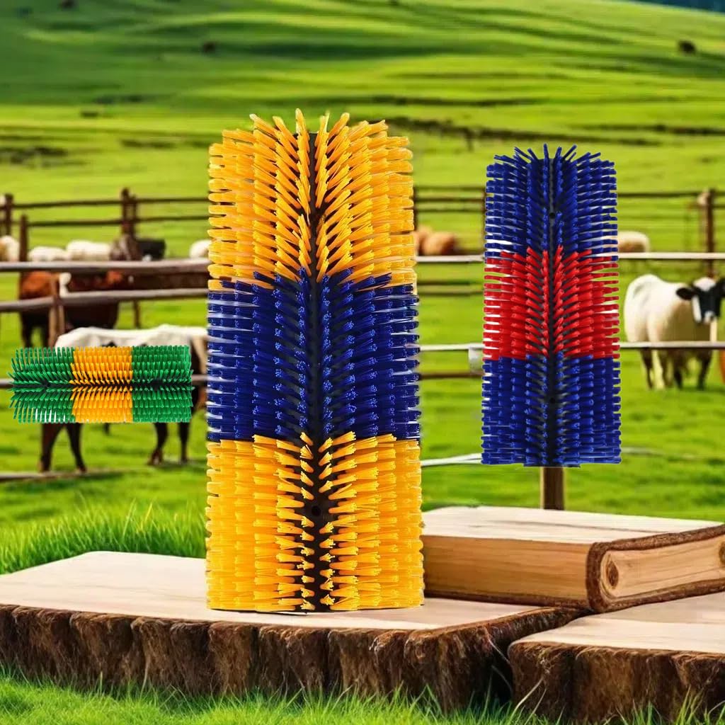 2PCS Livestock Scratching Brush