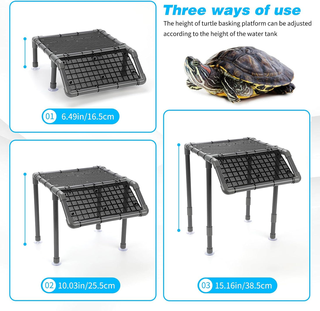 SKARUS Turtle Basking Platform for 40-125 Gallon Aquarium Dock