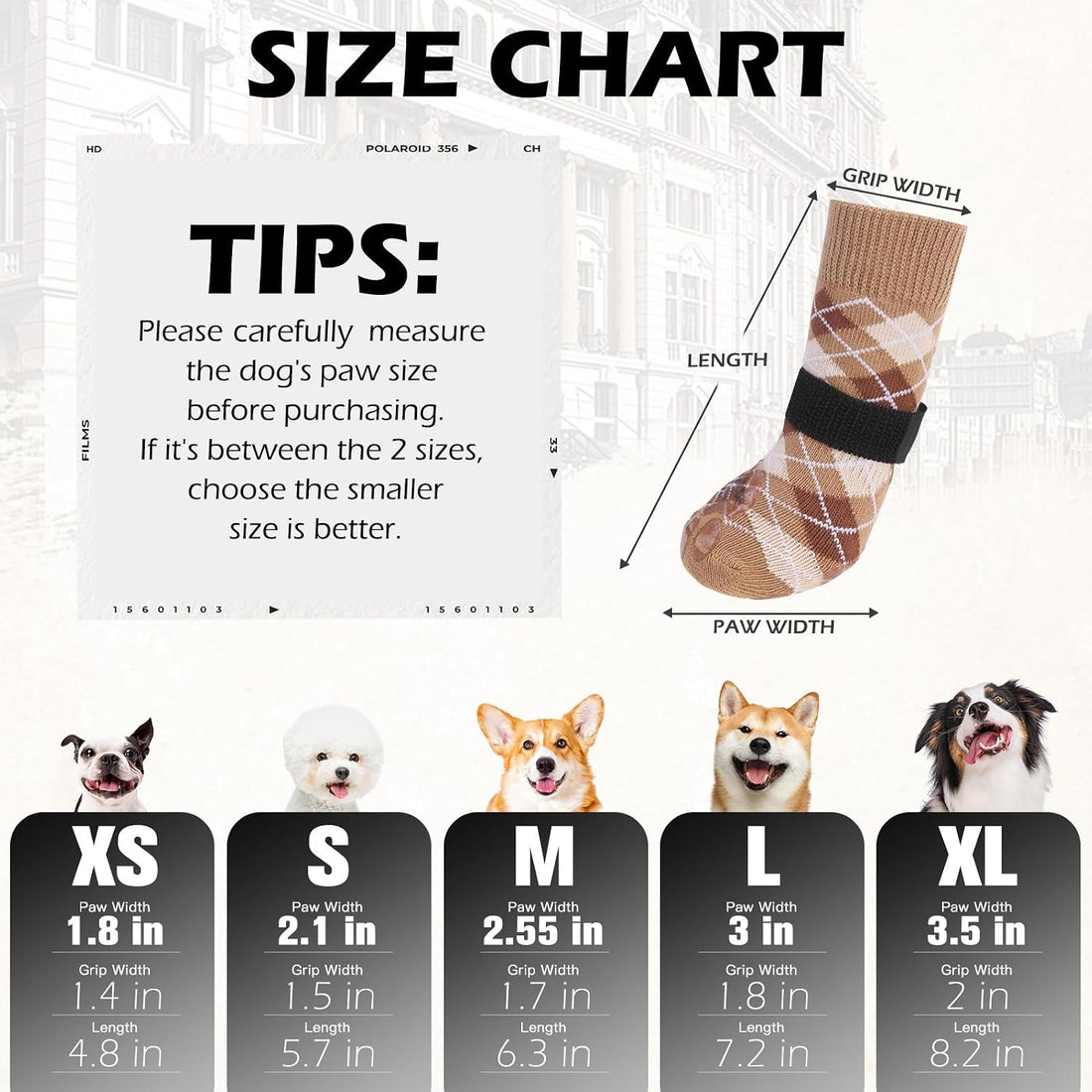 EXPAWLORER Dog Socks to Prevent Licking Paws,Anti Slip Dog Shoes