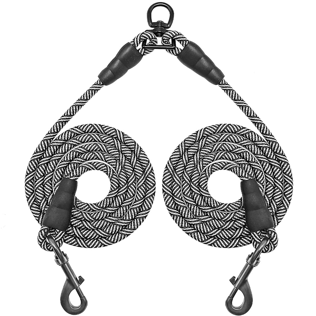 Mycicy 5 FT Double Dog Leash Coupler