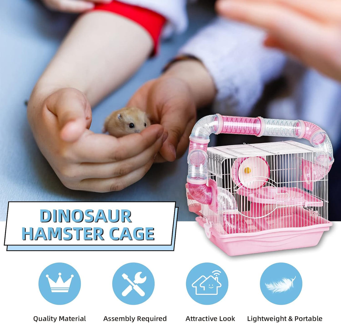 Hamster Cages, A Wire Rat Cage with a Large Space for Dwarf Hamsters