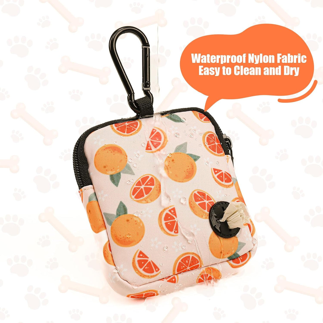 Dog Treat Pouch with Training Clicker,Waterproof Nylon Fabric Poop