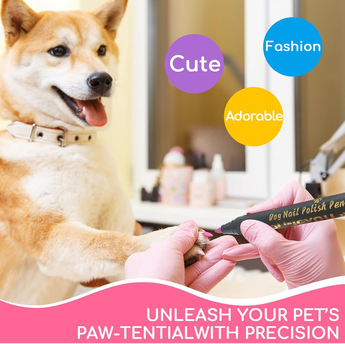 OLINGYOU Dog Nail Polish Pen Set, Quick Dry