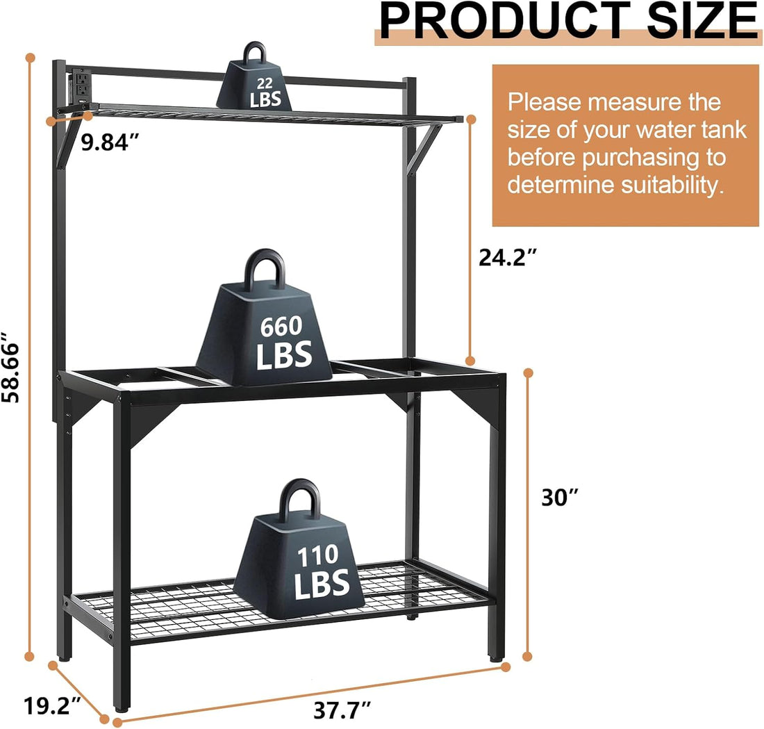 40 Gallon Fish Tank Stand – Aquarium Stand with Power Outlets