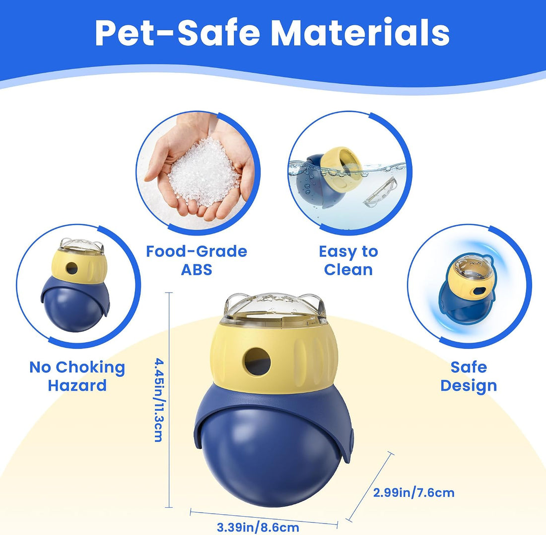 Cat Interactive Puzzle Toy, Adjustable Treat Dispenser