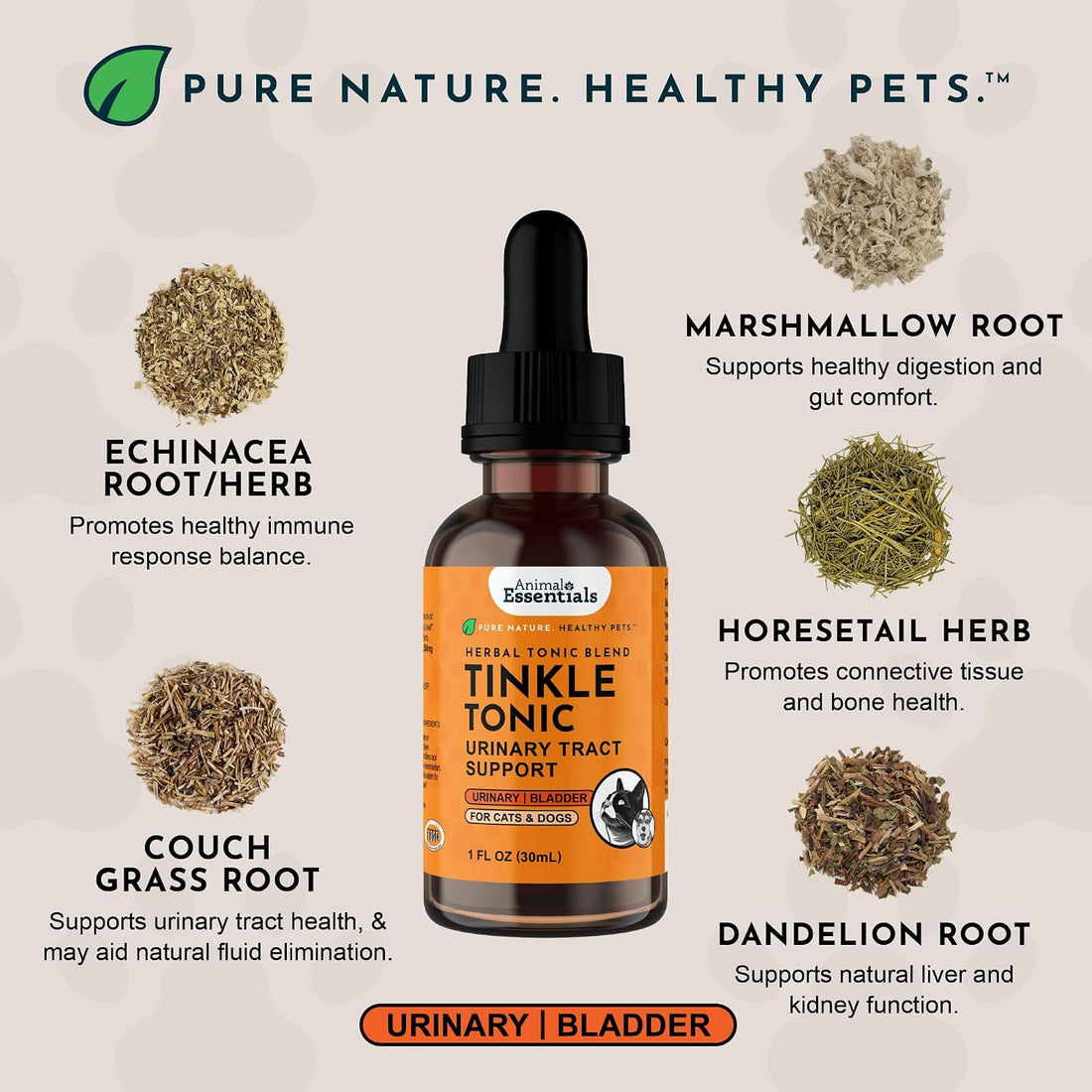 Animal Essentials Tinkle Tonic - Dog & Cat Urinary Tract Support