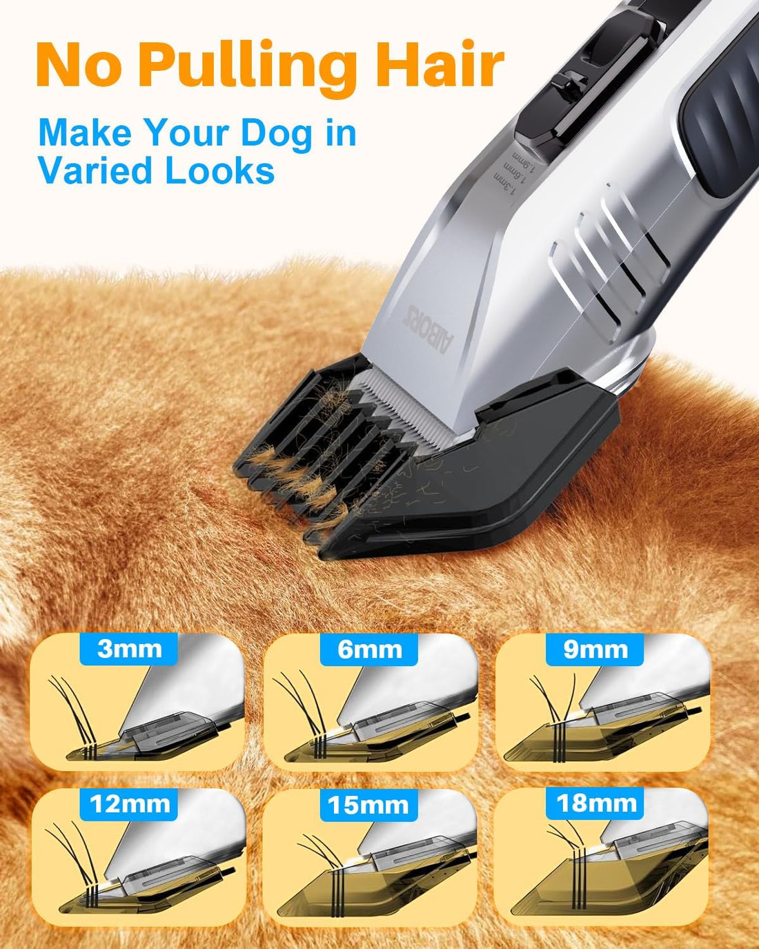 Dog Grooming Kit - Dog Clippers for Grooming Silver