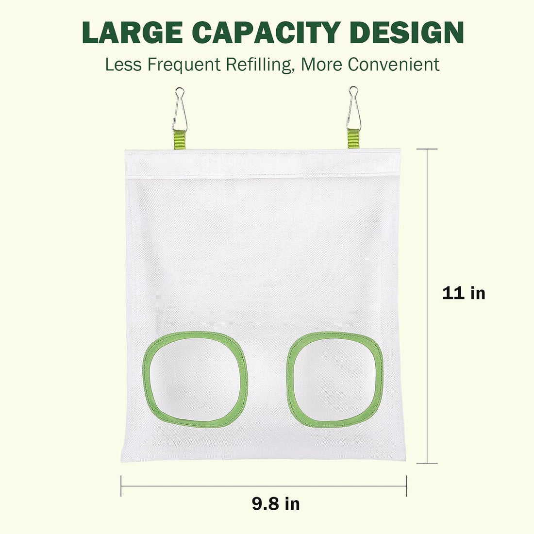 Mesh Guinea Pig Hay Feeder Bag for Guinea Pigs Rabbits Chinchillas