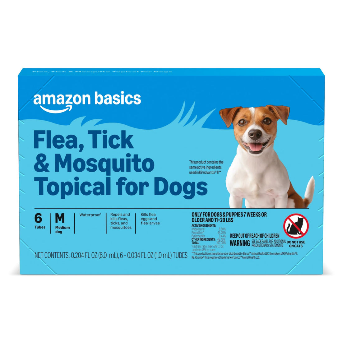 Flea, Tick & Mosquito Topical Treatment & Prevention for Medium Dogs