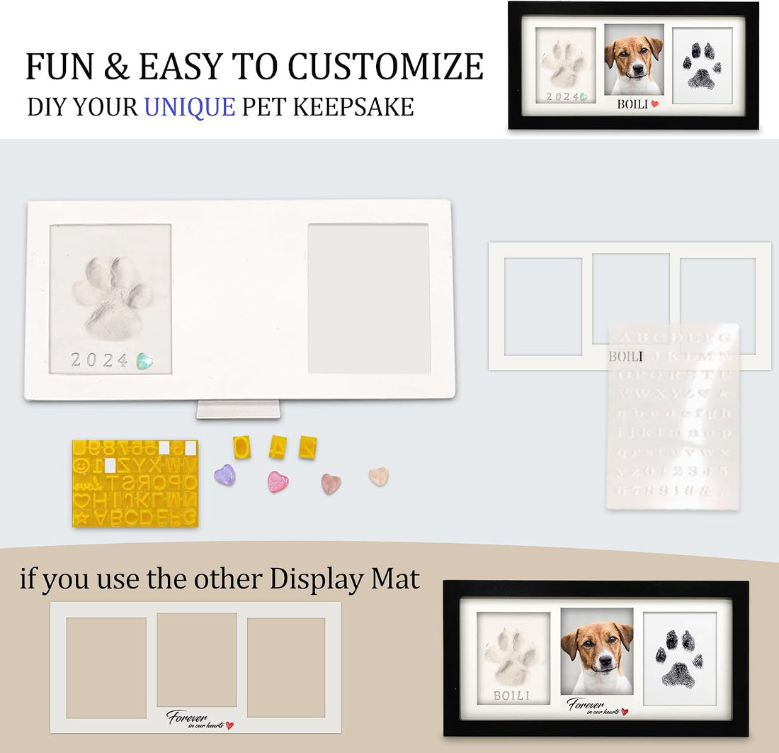 MYPAWLETS Paw Print Frame Kit,Dog/Cat Paw Print Kit,Soft Pawprint