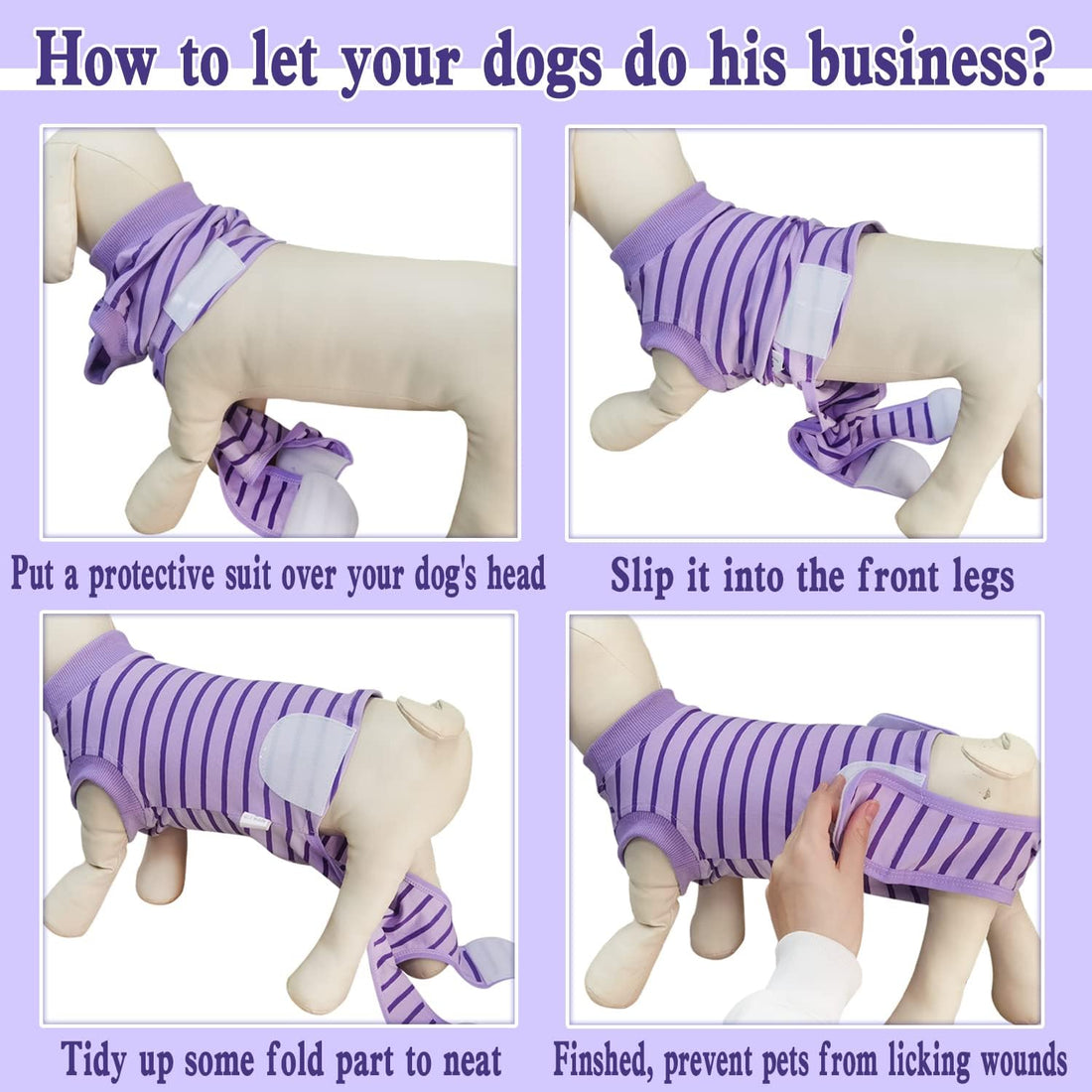 Dog Recovery Suit, Surgical Recovery Suit for Male Female Dogs Cats
