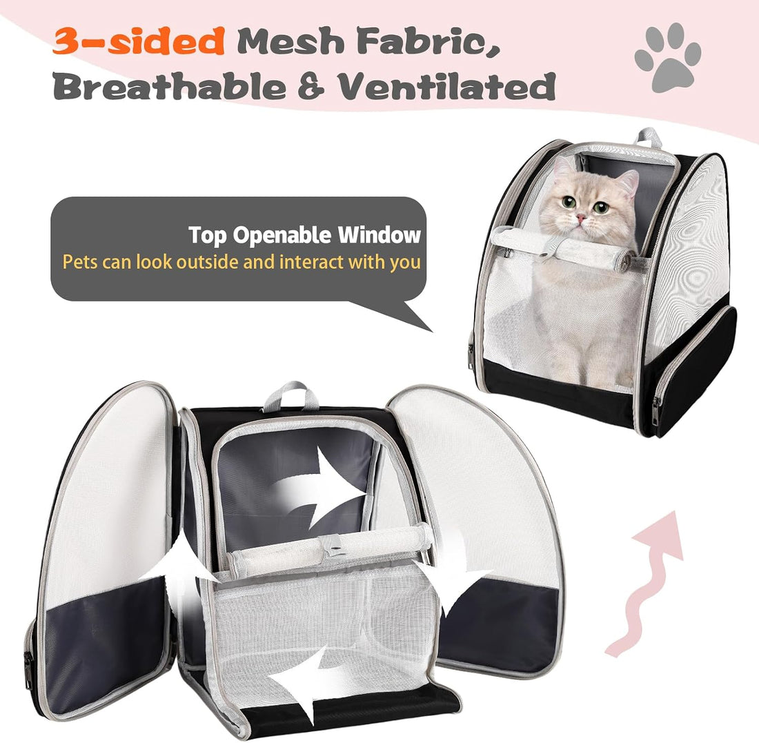 Cat Backpack Carrier,Pet Carrier Airline Approved for Small Dog Cat