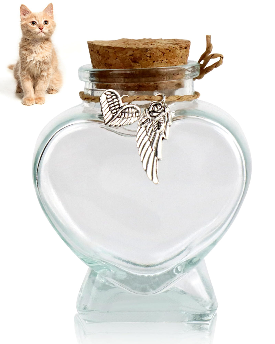 COSOWO Pet Hair Keepsake Bottle for Dogs & Cats