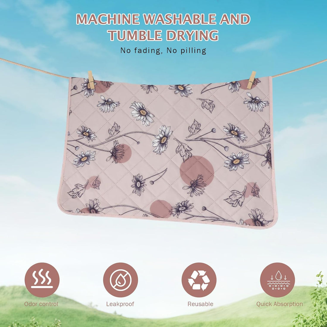 IEUUMLER Washable Pee Pads for Dogs